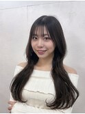 くびれ アプリコットオレンジ 夏のヘアアレンジハイライトカラー