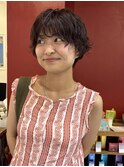 似合わせショートパーマ