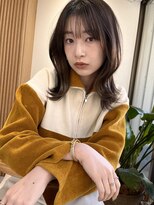 ロンドプロフィール 浦和(Lond profil)&nbsp;顔まわりレイヤー外ハネ韓国風ヘア髪質改善浦和ボブ