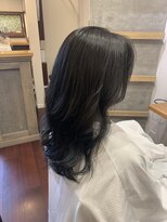 アンプリフィア(amplifier)&nbsp;ダークアッシュグレー×ロングヘア