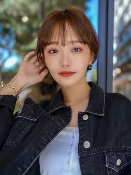 ギークス(GEEKS) 【GEEKS渋谷】シースルーマッシュ/耳かけ/秋冬ベージュ/襟足短め