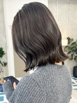 ノード(NODE) 栄カットカラー透明感グレージュ