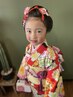 【電話予約のみ】7歳七五三着付け&ヘアセット