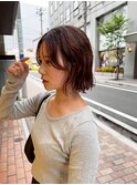 イメチェン/ピンクベージュ/アンブレラカラー/前髪/千葉駅