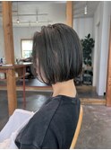 前髪なしボブ ミニボブ ストレートボブ