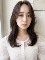 リタ 枚方(Rita)&nbsp;夏カラーミディアムレイヤー暗め顔周り韓国小顔