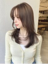 キャンバスアニュー 川崎(canvas anew.) ミディアムレイヤー”レイヤーカット*髪質改善*透明感ベージュ