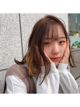 ノチ(Noci) 【和田寧々】インナーカラー×ミルクティーベージュ