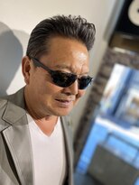 50代60代髪型東京barber日本橋オールバックリーゼント風スタイル