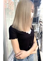 シィーム(cime)&nbsp;ミルクティーベージュ　ベージュカラー　ハイトーンカラー