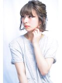 ハーフアップボブ