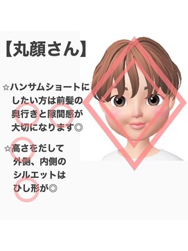 ソイルバイロミー(soil by ROMMY) 丸顔さん☆ひし形＆小顔効果　soil/横浜髪質改善