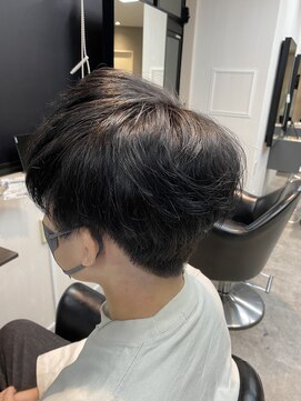 アフィックス ヘア 水天宮前店(affix hair) 透明感ネイビーカラー