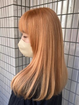 マティーナ ヘアー 池袋(Matina hair) 【オレンジティー/ラテカラー/ダブルカラー】20代30代40代