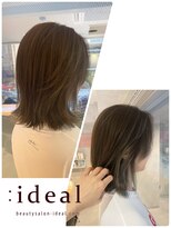 アイディール(:ideal)&nbsp;フレーミングハイライトで白髪ぼかし☆