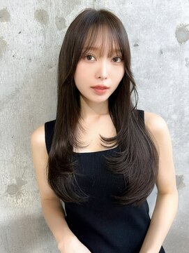 シーシンジュク 新宿南口(Sea shinjuku) 韓国風前髪×レイヤーカット【髪質改善/新宿/レイヤーカット】