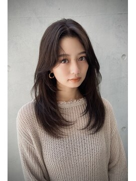 ルル 表参道(lulu.) メルティカラー ネビージュ チェリーブラウン ミニウルフ