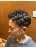 銀座 理容室 メンズカット パーマスタイル