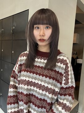 ヘアー アイス ルーチェ(HAIR ICI LUCE) ラベンダーグレージュワンブリーチ透明感カラー/今枝