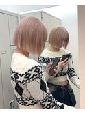 【ミルクティーベージュ×ボブ】ふじゆー