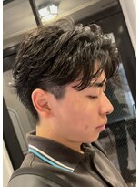 オーシャントーキョー サニー 原宿(OCEAN TOKYO Sunny)&nbsp;センターパートニュアンスパーマ刈り上げマッシュツーブロック