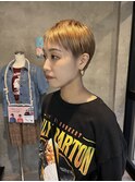 ベリーショート×1ブリーチカラー