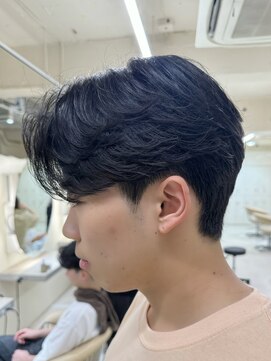 ニコ トウキョウ ヨコハマ(nico) メンズ/センターパート/ニュアンスパーマ