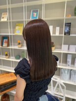 ドレス(Dress)&nbsp;ブリーチなしダブルカラー/ダークブラウン/ストレートロング