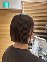 オーガニックエコ 川越(organic+eco)&nbsp;20代30代40代大人ストレートミニボブベージュ♪