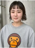 ボブパーマ ニュアンスパーマ ワイドバング ショートバング