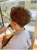 メンズパーマ/毛流れフェザーパーマ