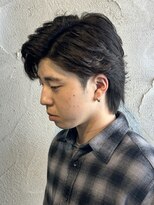 ニアウ 高崎店(Niau)&nbsp;フェザーパーマメンズパーマメンズマッシュかき上げヘア群馬高崎