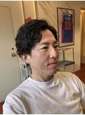 無造作アップバング