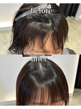 モッズヘア 仙台長町店(mod's hair) 《赤川》クロスパーマ　前髪カット　縮毛矯正