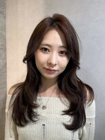 ロンド ルージュ 銀座店(Lond rouge)&nbsp;ミニウルフレイヤーカット顔周りカット前髪カット韓国ロング銀座