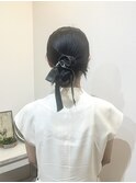 ベロアリボン×カチモリヘアセット＊