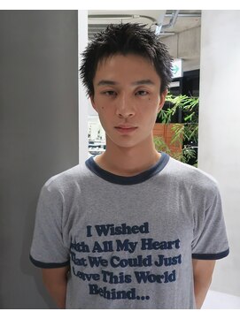 フィルムス 表参道(FILMS) men's/メンズ/フェザーパーマ/ニュアンス/ブルーブラック/黒染め