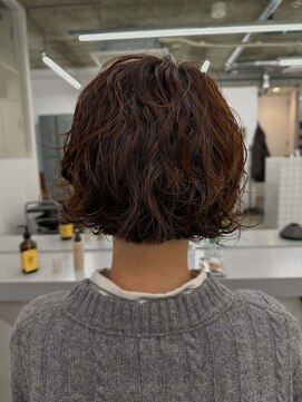 テンション(tension) スパイラルパーマボブレイヤーボブパーマショート札幌駅大通駅