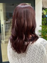 オーシャン(Ocean)&nbsp;ラベンダーカラー ロングパーマ 20代 ブリーチなし 艶髪