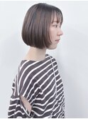 顔周りレイヤーマチルダボブ内巻きボブ姫カット小顔ボブ黒髪ボブ