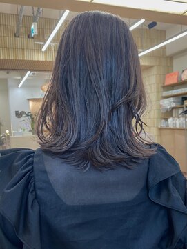 パークレーン アイス イヴェン(park lane ICI yeven) ブリーチなしミディアムセミロングレイヤーベージュグレージュ