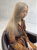 アジールヘア 東上野店(agir hair) ホワイトグレージュ/ブリーチ/ハイトーン/上野ダブルカラー/上野