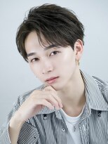 エイド 本店(aid)&nbsp;メンズショートニュアンスアップバング刈り上げツーブロック眉毛