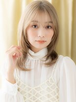 カバーヘア ブリス 戸田公園西口店(COVER HAIR bliss)&nbsp;ハイトーンカラーロングウルフカットハッシュレイヤー10代20代X