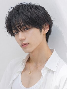 ベル 新宿(Belle) メンズパーマ毛流れストレートカルマヘア韓国風マッシュ