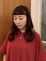 テテ ニコ(tete nico)&nbsp;【大前晴奈】ボルドーカラーオン眉ハイトーンカラー