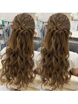 ヘアセットアリエス(aries)&nbsp;ハーフアップ