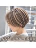 【カット+カラー】カット＋白髪ぼかしハイライト＋リタッチ ￥18500→