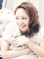 アンジュ 南海なんば駅前店(ange treatment & head spa) 編み込みゆるふわサイドまとめ【ange treatment & head spa】