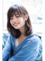 ハニーシブヤ(HONEY shibuya)&nbsp;【KAYAK渋谷】大人め流し前髪・小顔ミディアム（小田泰之）